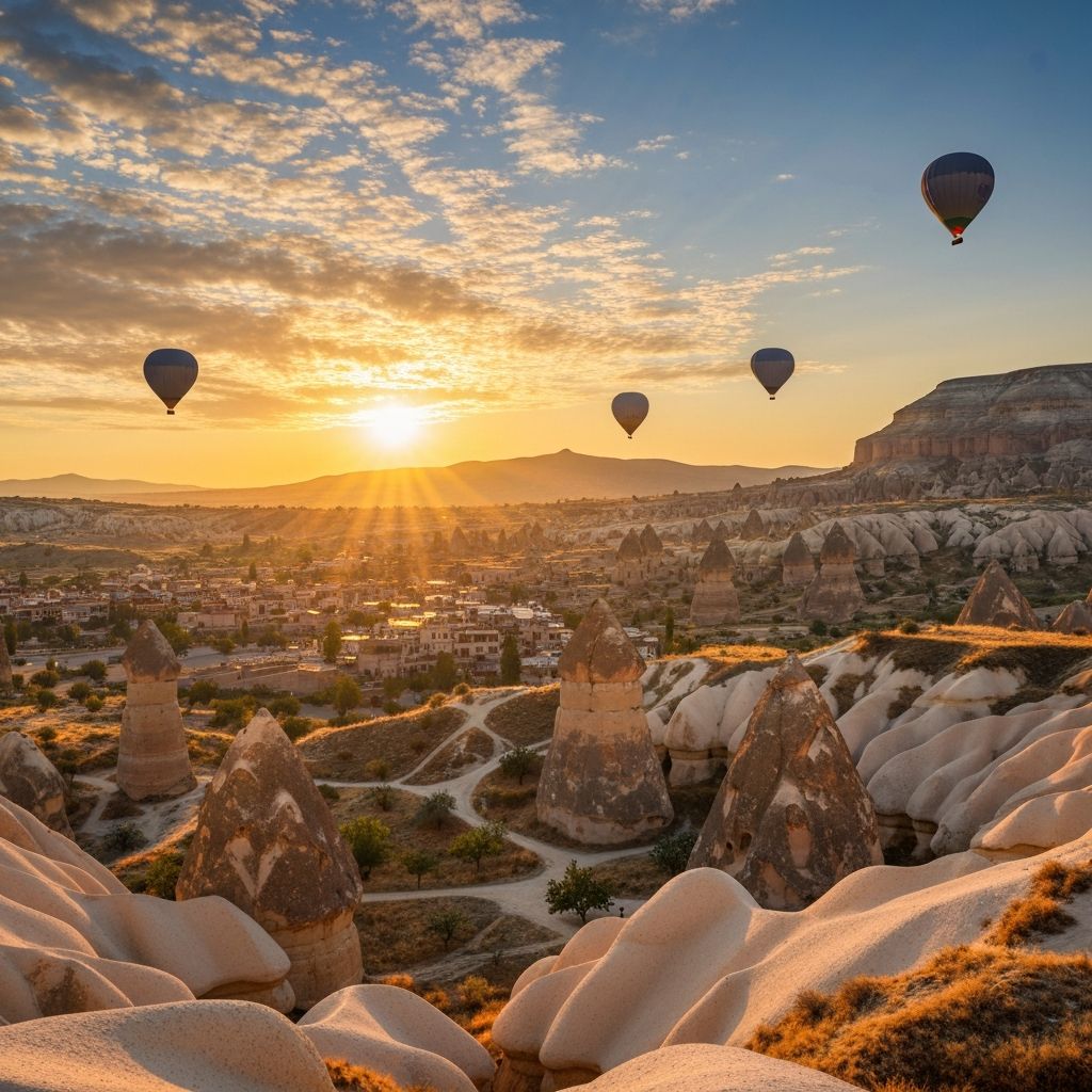 Hot air balloons over Cappadocia